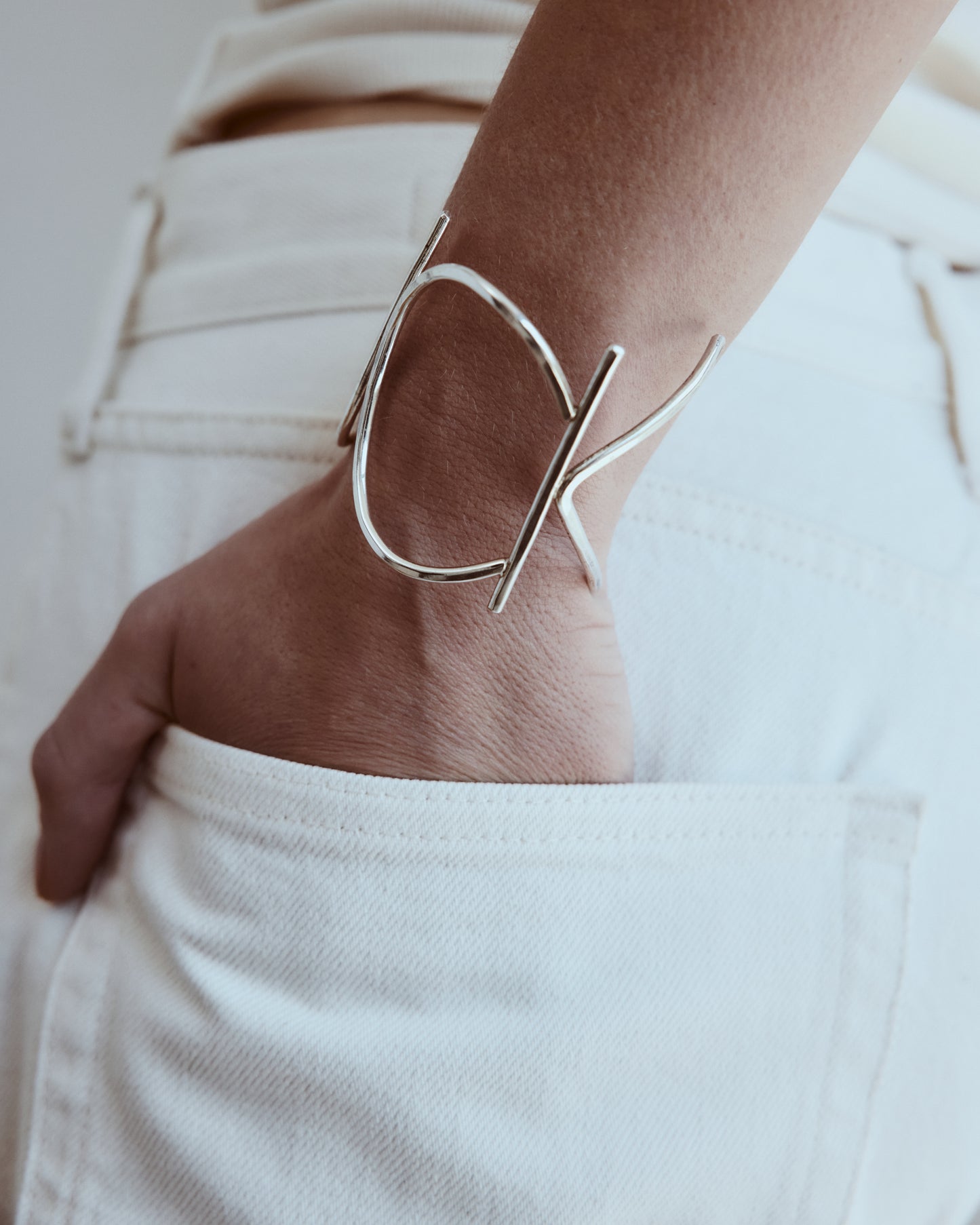 STERLING SILVER WORD BRACELET