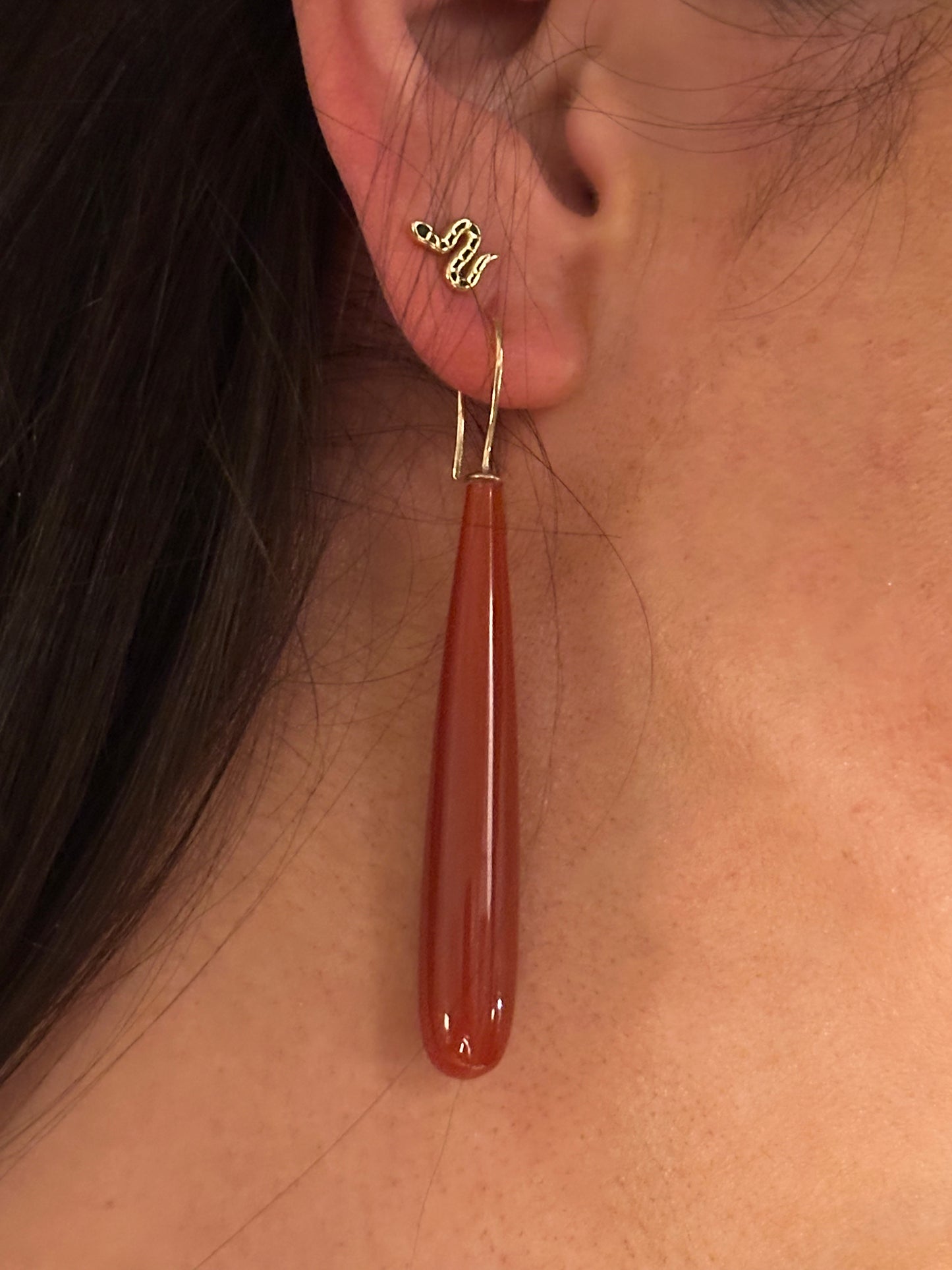 Red Agate Earrings