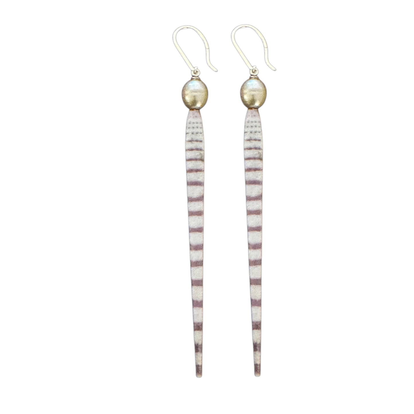 PEARL AND SEA URCHIN EARRING