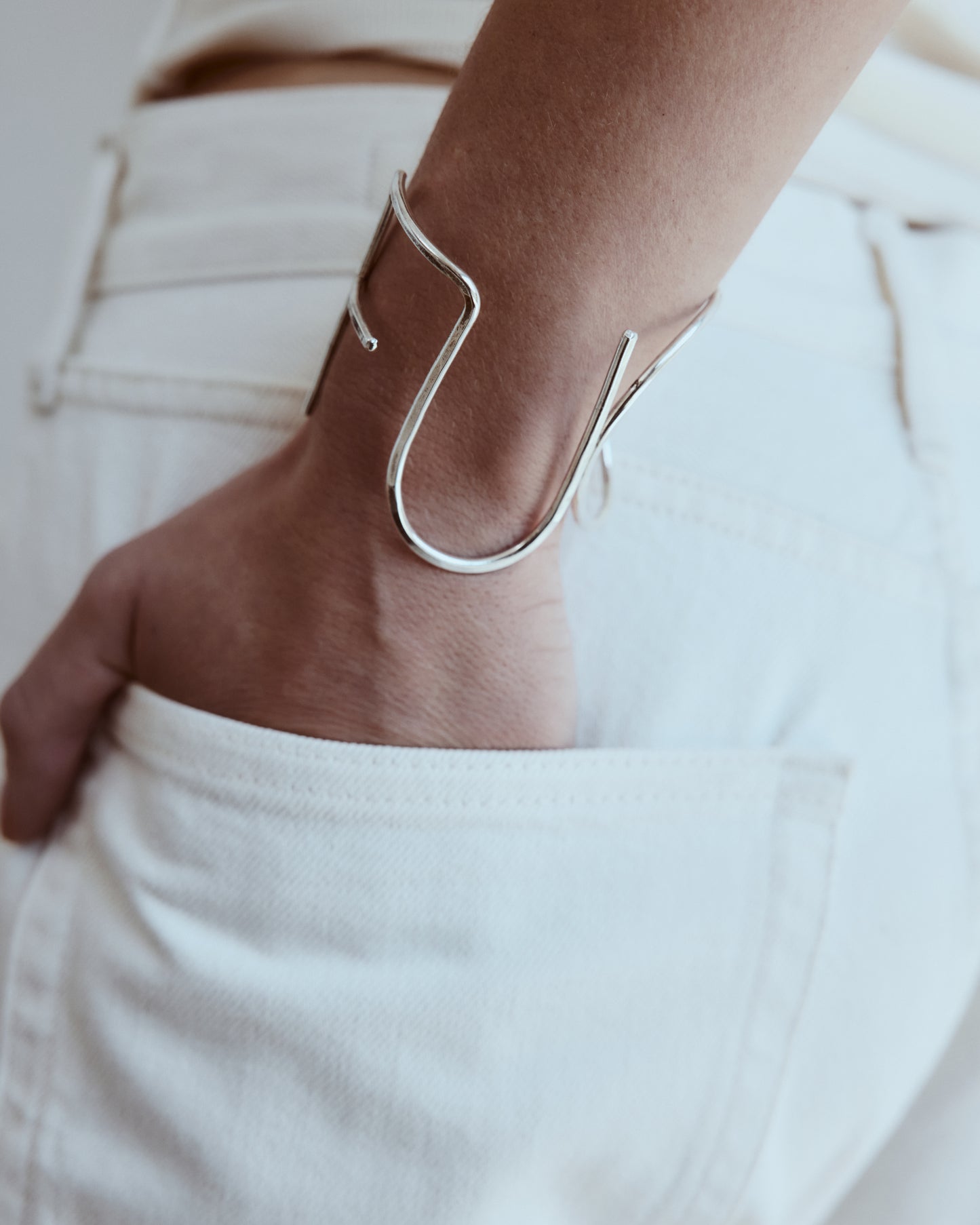 STERLING SILVER WORD BRACELET