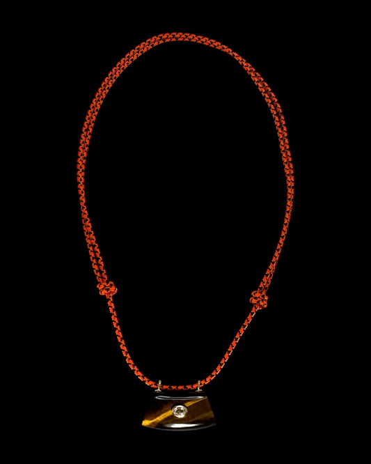 Tigers Eye Pendant on Paracord