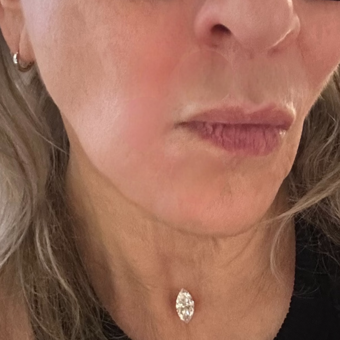 MARQUIS CUT FLOATING DIAMOND NECKLACE
