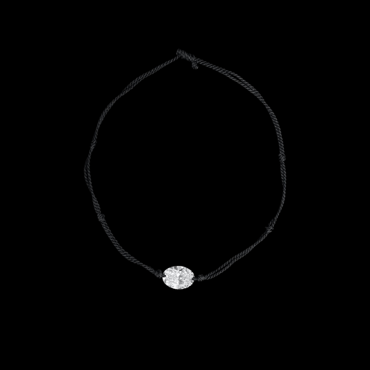 Oval Diamond Thread Bracelet